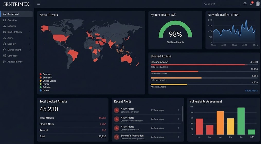 SENTRIMEX Dashboard